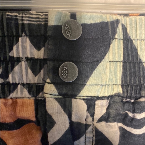 Geometric Patterned pants in Black and Orange FP Movement - Picture 2 of 3